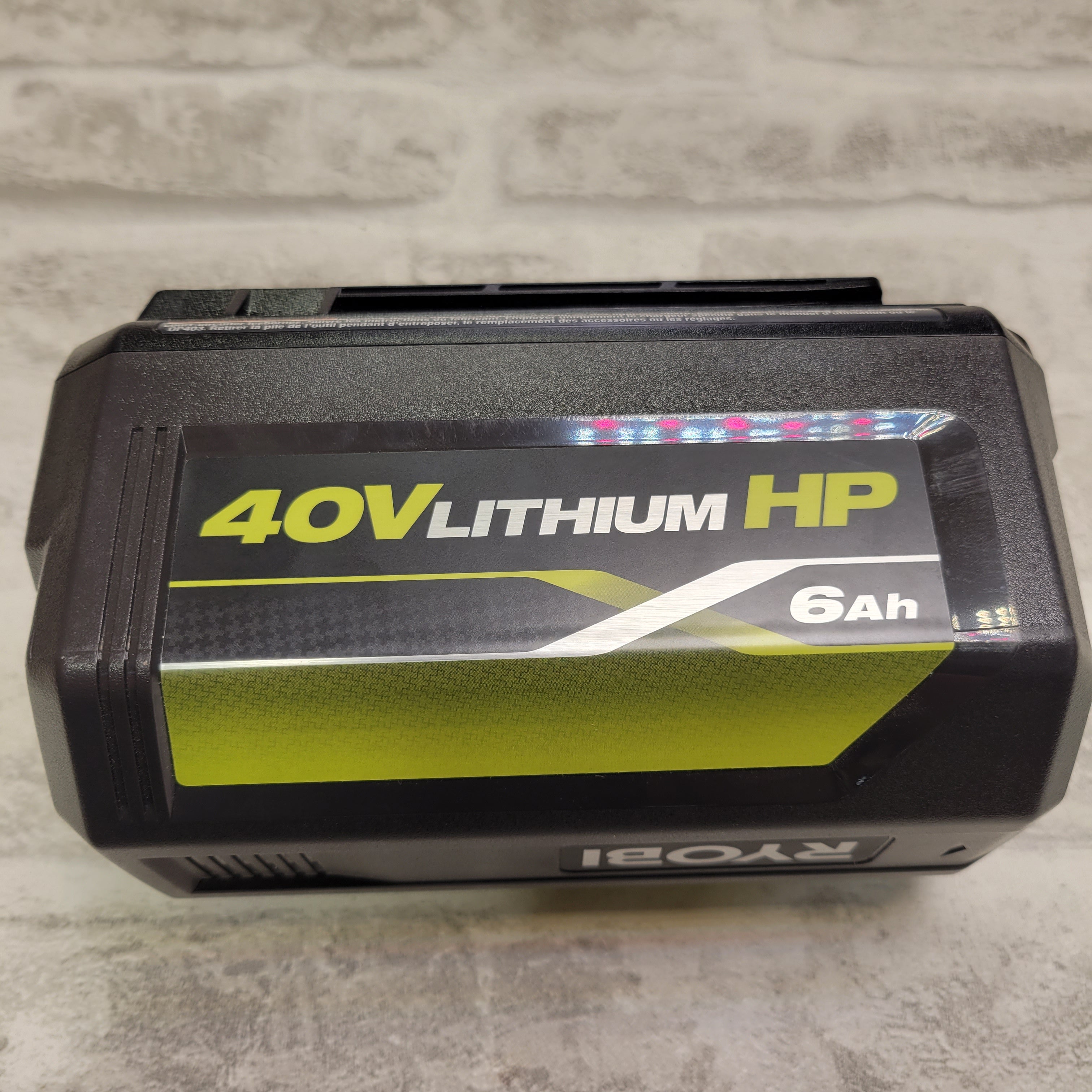 RYOBI 40V Lithium-Ion 6.0 Ah High Capacity Battery (7694510522606)
